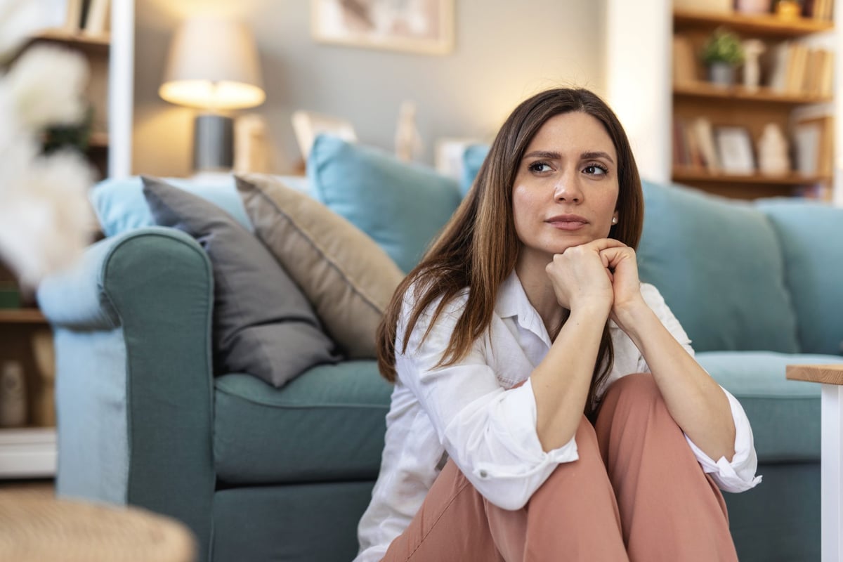 Worried person concerned about immigration status