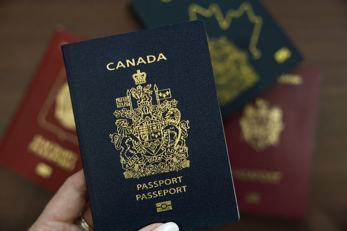 Canadian passport and immigration documents