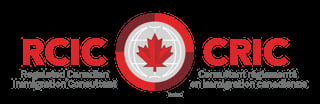 RCIC CRIC logo with Canadian maple leaf and text for Regulated Canadian Immigration Consultant